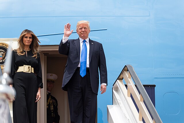 Trump at King Khalid International Airport